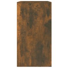 Vidaxl Kosmetická skříňka kouřový dub 80 x 40 x 75 cm kompozitní dřevo