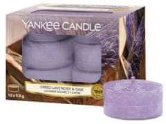 Yankee Candle VONNÁ SVÍČKA - vůně levandule a dub. 12ks. Dried Lavender & Oak
