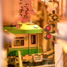 Robotime Zarážka na knihy miniatura domečku Sakurová ulička