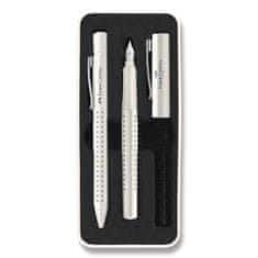 Faber-Castell Sada Grip Edition 2010 plnicí pero a kuličkové pero, bílá