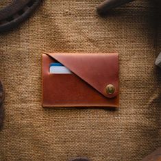 Crazy Horse Craft Minimalistická kožená peněženka Classic Brown