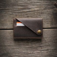 Crazy Horse Craft Minimalistická kožená peněženka Wood Brown