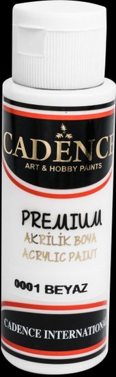 Cadence Akrylová barva Premium - bílá / 70 ml