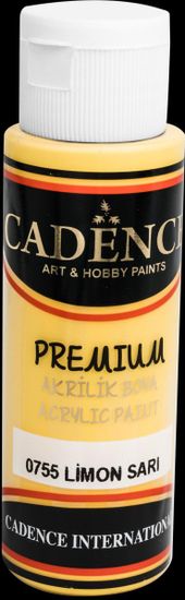 Cadence Akrylová barva Premium - žlutá / 70 ml