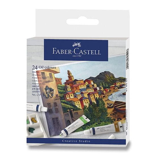 Faber-Castell Olejové barvy 24 barev, tuba 9 ml