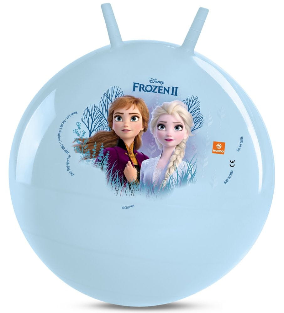 Lamps Míč skákací Disney Frozen II. 50 cm - světle modrá