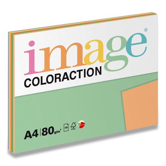 Image Barevný papír Coloraction - Mix intenzivní 80 g, 5 x 20 listů
