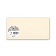 Clairefontaine Barevná dopisní karta 106 x 213 mm do DL obálek, 25 ks, krémová, DL