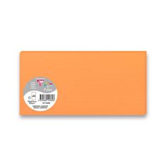 Clairefontaine Barevná dopisní karta 106 x 213 mm do DL obálek, 25 ks, oranžová, DL