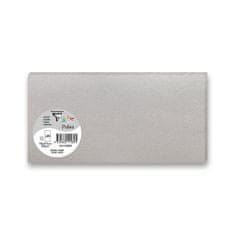 Clairefontaine Barevná dopisní karta 106 x 213 mm do DL obálek, 25 ks stříbrná, DL