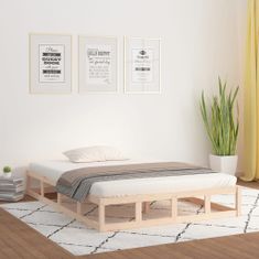 Petromila Rám postele 140 x 190 cm masivní dřevo