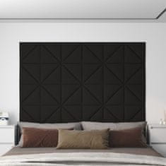 shumee Nástěnné panely 12 ks černé 30 x 30 cm textil 1,08 m²