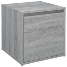 Greatstore Úložný box se zásuvkou šedý sonoma 40,5 x 40 x 40 cm kompozit