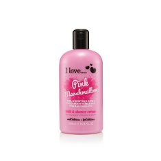 I Love Cosmetics Koupelový a sprchový krém s vůní marshmallow (Pink Marshmallow Bath & Shower Creme) 500 ml