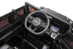 Beneo Elektrické autíčko Mercedes G AMG, černé, Jednomístné, 12V baterie, 2,4 GHz dálkové ovládání