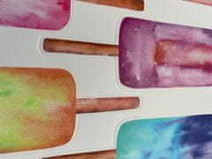 Funlife Samolepky do pokojíčku zmrzlina 4 x 12 cm