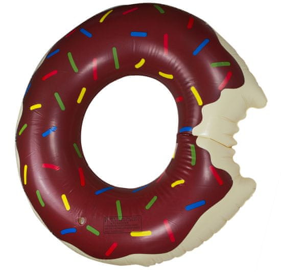 Aga Nafukovací kruh Donut 110 cm hnědá