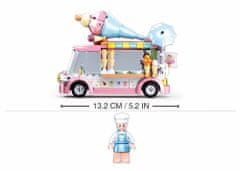 Sluban Girls Dream M38-B0993A Mobilní zmrzlinový stánek M38-B0993A