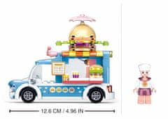 Sluban Girls Dream M38-B0993B Mobilní hamburgerový stánek M38-B0993B