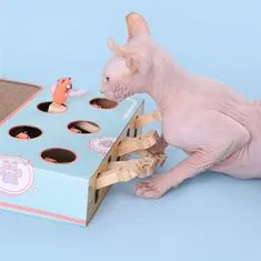 Jofi-exclusive Interaktivní kartonová hračka pro kočky s myškami