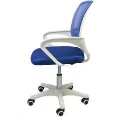 eCa KO03 Kancelářská židle na kolečkách MESH modrá