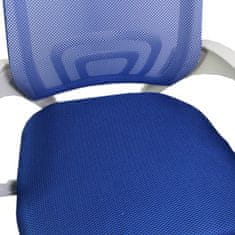eCa KO03 Kancelářská židle na kolečkách MESH modrá