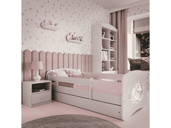 Kocot kids Dětská postel Babydreams kůň bílá, varianta 80x160, bez šuplíků, s matrací