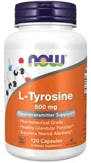 NOW Foods L-Tyrosine, 500 mg, 120 kapslí