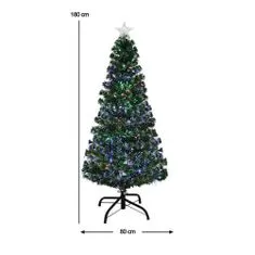 Timeless Tools Vánoční stromeček s optickými vlákny, s barevným LED-em ve více typech-180 centimetrový