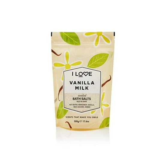 I Love Cosmetics Koupelová sůl Vanilla Milk (Bath Salts) 500 g