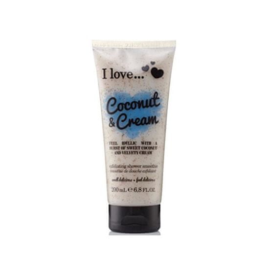 I Love Cosmetics Přírodní sprchový peeling s vůní kokosu a sametového krému (Coconut & Cream Exfoliating Shower Smoot