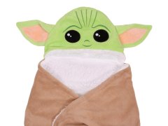 sarcia.eu Star Wars Baby Yoda Zelená a béžová pelerína / deka s kapucí 120x150cm 