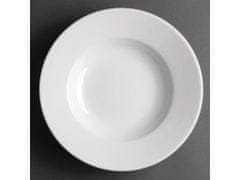 Athena Hotelware Athena Hotelware hluboké talíře s okrajem na těstoviny nebo polévku – 228mm 6 ks