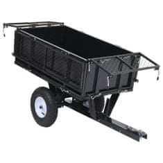 Greatstore Sklápěcí přívěsný vozík pro zahradní sekačku nosnost 150 kg