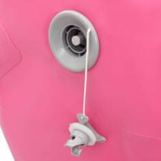 Vidaxl Nafukovací cvičební válec s pumpou 120 x 75 cm PVC růžový