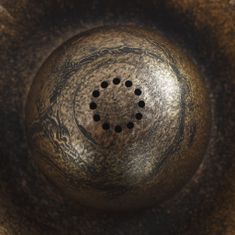 Vidaxl Ptačí pítko s fontánou bronzové 50 x 91 cm plast
