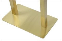 STEMA Kovová dvojitá stolová podnož SH-3003-1/G z nerezové oceli ve zlaté barvě. Spodní prvek 70x40 cm. Výška 72,5 cm. Pro domácnost, kancelář, hotel a restauraci. Vybaven nastavitelnými nožičkami.