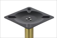 STEMA Kovová podnož stolu SH-3001-5/G je vyrobena z nerezové oceli ve zlaté barvě. Spodní prvek o průměru 45 cm. Výška 72,5 cm. Vhodné pro domácnost, kancelář, hotel a restauraci. Má nastavitelné nožky.