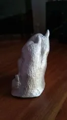 3D odlitek psí tlapky
