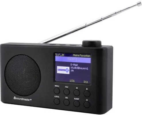  moderní radiopřijímač soundmaster ir6500sw Bluetooth dab fm rádio vestavěná baterie fajn zvuk wifi upnp 