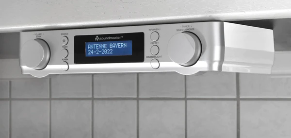  moderní radiopřijímač soundmaster UR2022SI skvělý zvuk dab fm rádio vhodné do kuchyně duální časovač vaření