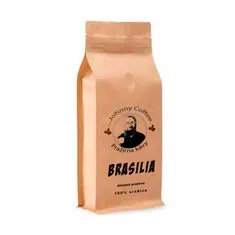 JOHNNY COFFEE ZRNKOVÁ KÁVA BRASILIA, 100% ARABICA, středně pražená. 250g