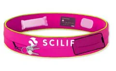 SCILIF Běžecký opasek na přenos mobilu, klíčů, gelů, kapesníčků atd., růžová, M-L (obvod pasu 88 cm)