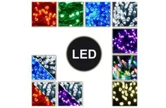 CoolCeny Vánoční osvětlení 150 LED - Řetězy v 7 barvách o délce 15 metrů. - Modrá