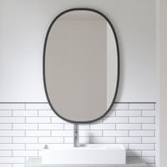 Umbra Nástěnné zrcadlo Hub I černé, velikost 61x91x4