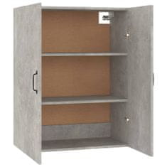 Vidaxl Závěsná skříňka betonově šedá 69,5x34x90 cm kompozitní dřevo