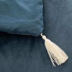 Atmosphera Přehoz přes postel, Velurová, Měkká deka, barva moře, 80 x 180 cm