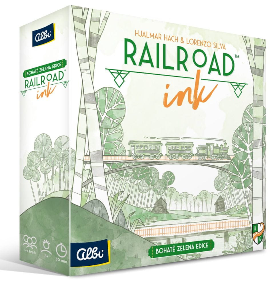 Levně Albi Railroad Ink - Zelená edice