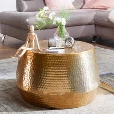 Bruxxi Konferenční stolek Faus, 60 cm, zlatá