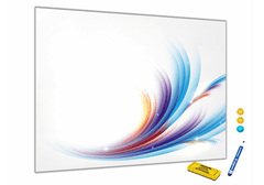 Glasdekor Metalová magnetická tabule abstraktní - Rozměr metalová tabule: 600 x 900 mm